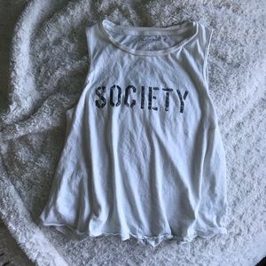 white tank top